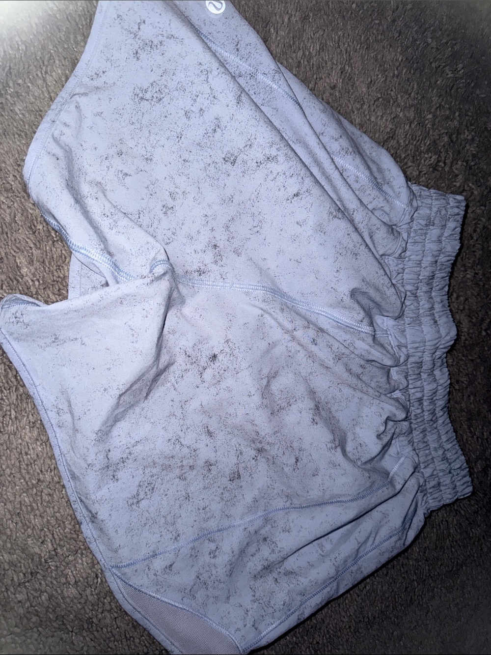 lululemon athletica women’s  Athletic Shorts - Pale Blue - Picture 2 of 2